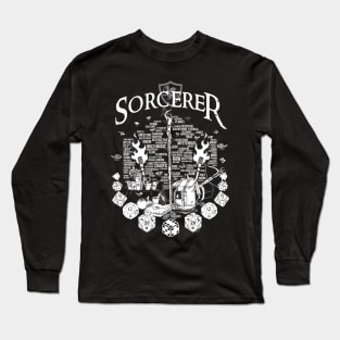 RPG Class Series: Sorcerer - White Version Long Sleeve T-Shirt